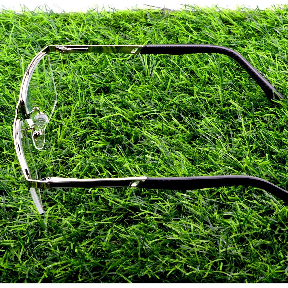 Business Al-mg Alloy Rectangle Simple Style Light Weight Hinge Exquisite Temples Anti-fatigue Reading Glasses +0.75 To +4