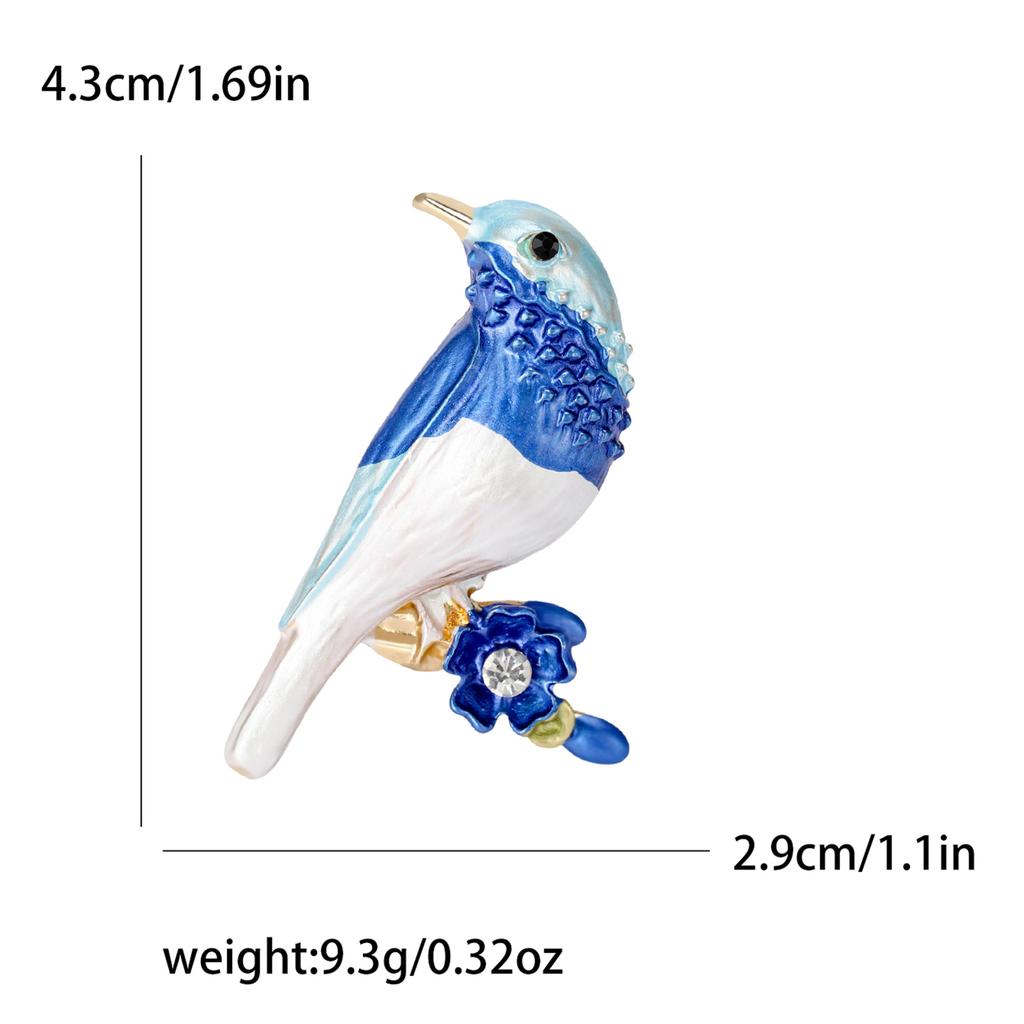 Accessories Enamel Oil Dropping Bird Brooch Brooch, Simple Clothing Accessories