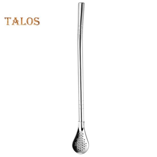 Straw Spoon 3 In 1 Stainless Steel Straw Spoon With Filter Detachable Head Food Grade Reusable Eco Friendly Stirrer Cocktails Loose Tea Iced Coffee