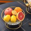 Fruit Dish Metal Wire Fruit Basket With Base Creative Fruit Bowl Home Living Room Coffee Table Candy Snack Tray Fruit Tray