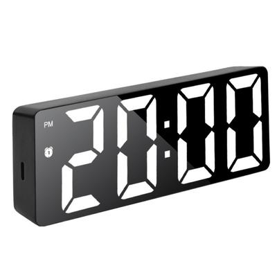 Multi-functional LED Alarm Clock Dual Snooze Voice Control Electronic Clock Large Letter Temperature Display Digital Alarm Clock