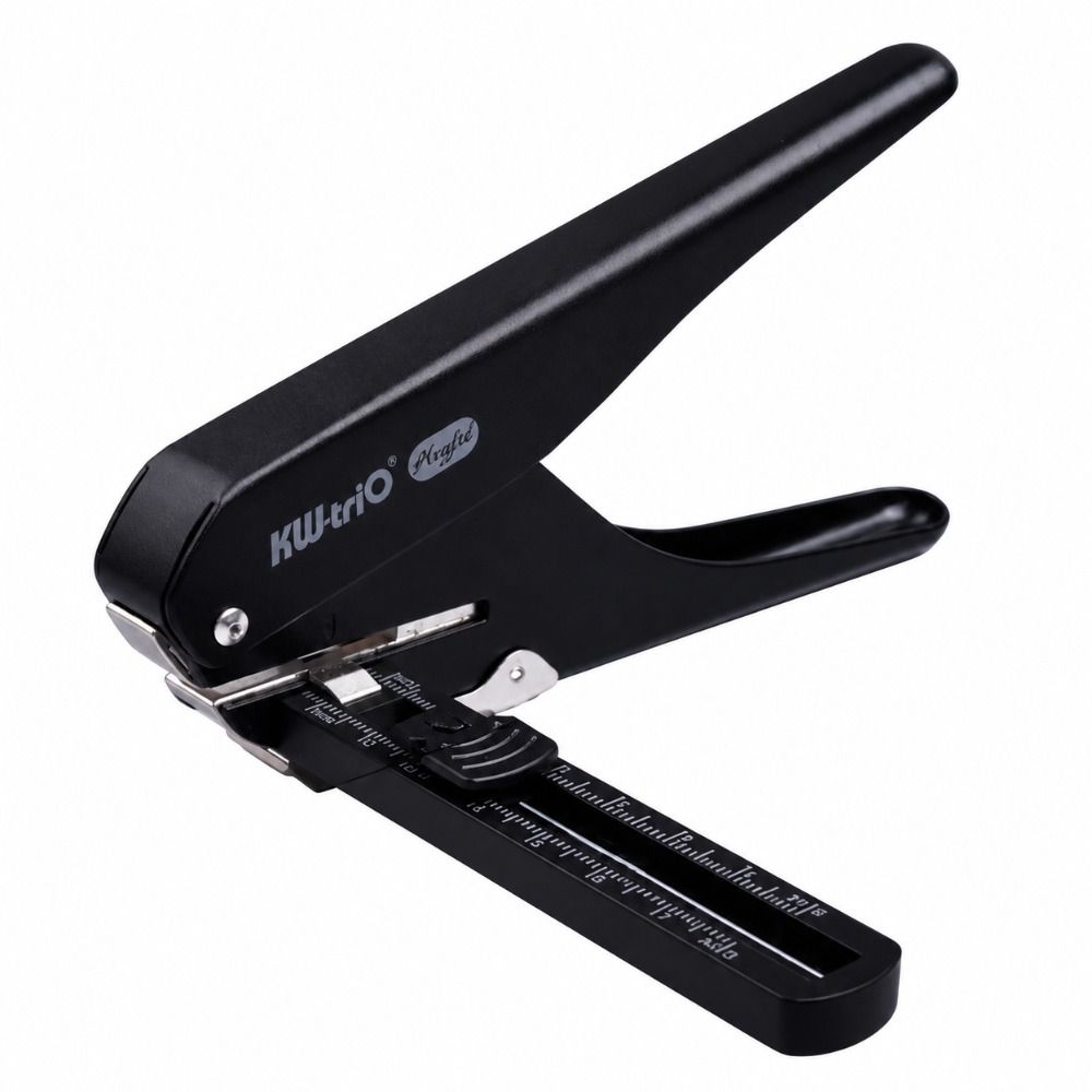 With Positioning Guide Paper Hole Punch Black Handheld Hole Puncher Single Hole Puncher Journaling