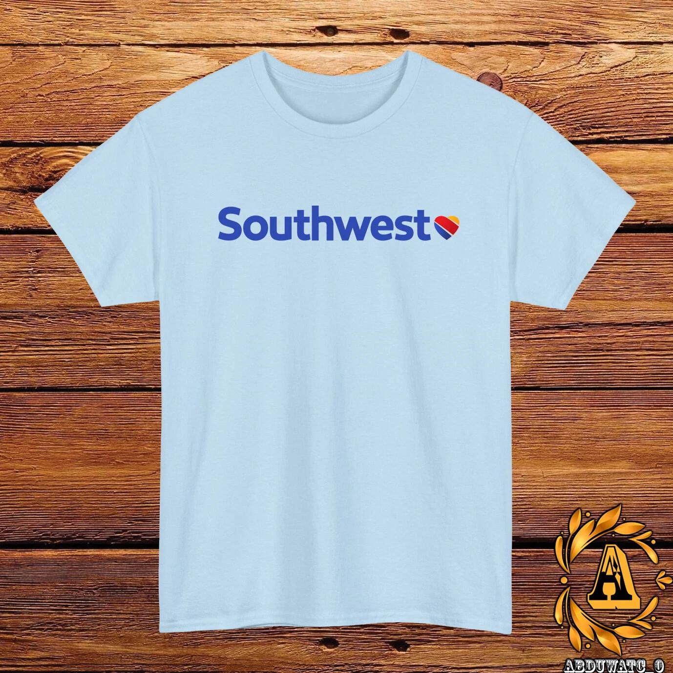 

Southwest Airlines Logo T-Shirt Black/Grey/White/Navy /Red/Light Blue S-5XL M