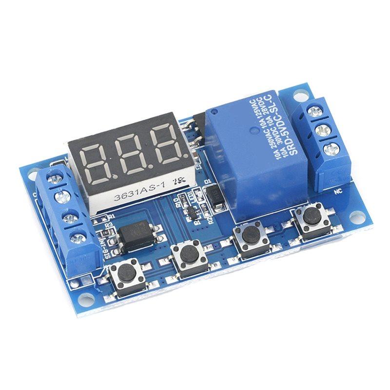 DC 6-30V Trigger Zyklus Verzögerung Timer Schalter Relais Modul Ein/Aus Mit LED Anzeige Automatisierung Automatische Verzögerungsfunktion