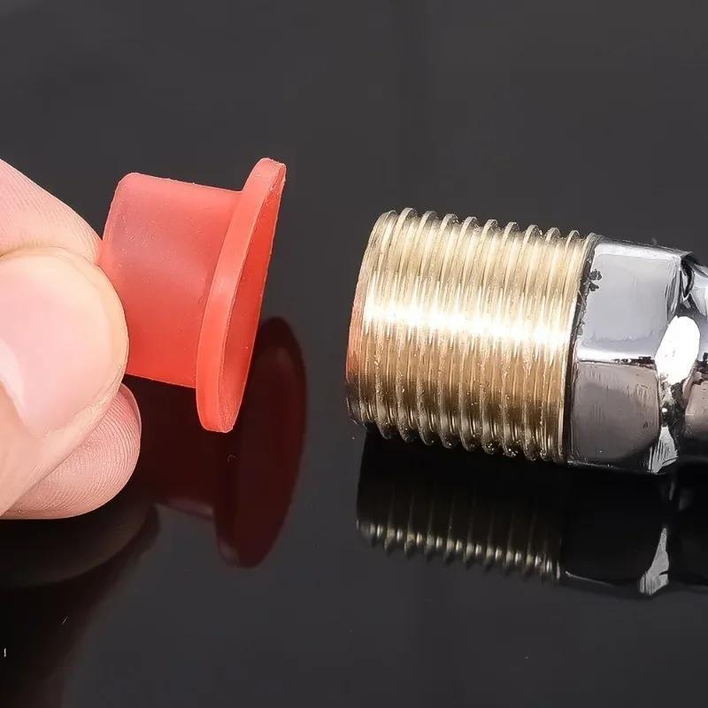 400Pcs Silicone Faucet Leak-proof Sealing Gasket Pipe Triangle Valve Washer Tap Hose Prevent Dripping   Leakage Plug Teflon Ta