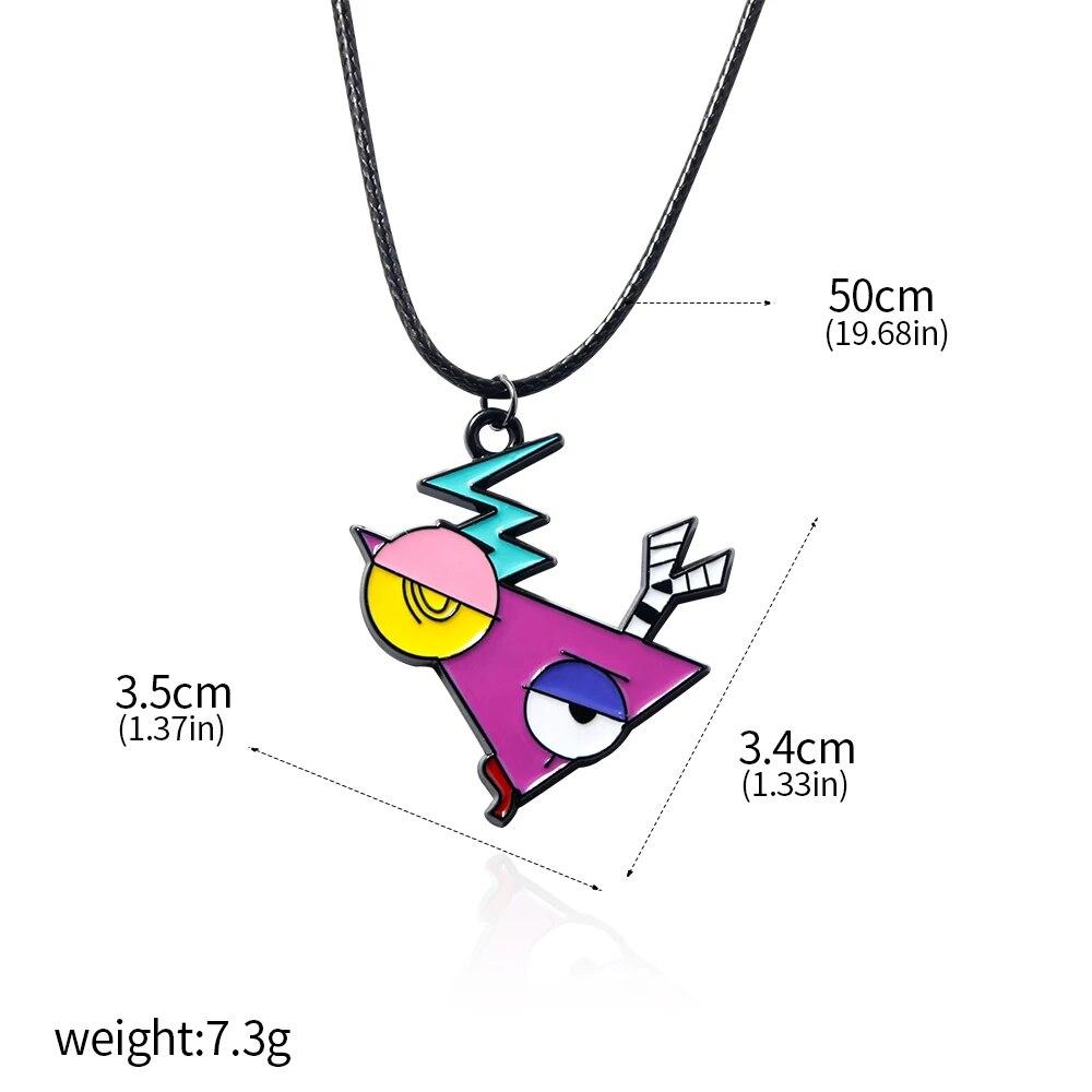 The Amazing Digital Circus Necklace Anime TADC Pomni Jax Caine Ragatha Pendant Necklace For Women Men Cosplay Jewelry Gift