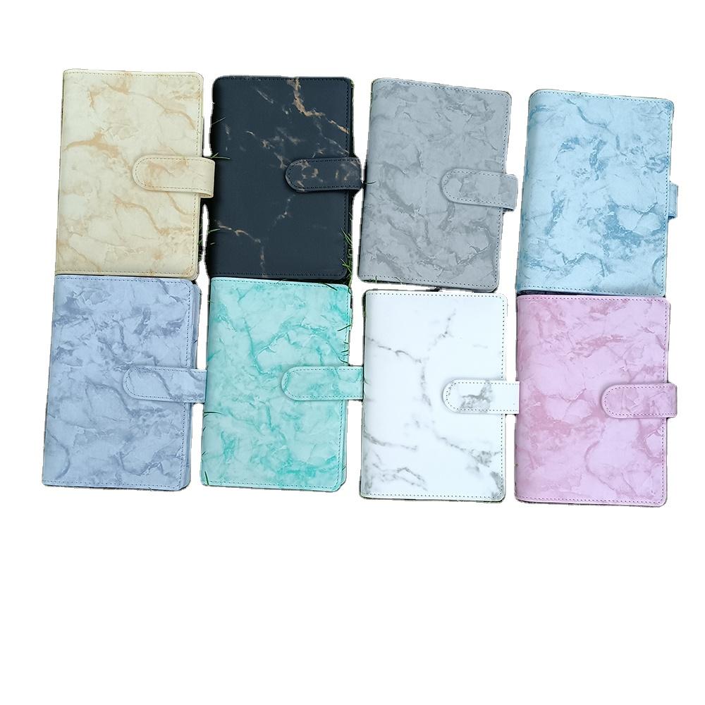 Best Selling Product A6 Marble PU Leather Budget Binder Money Planner Organizer Journal Notebook Budget Binder