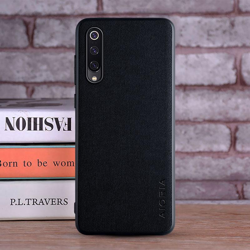 

Textile Case for Xiaomi mi9 Lite mi 9 SE Soft TPU with Hard PC 3in1 material perfect touching feel mi9