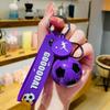 Creative Acrylic Football Pendant Cartoon Backpack Keychain - 6 Colors, Perfect Couple Gift