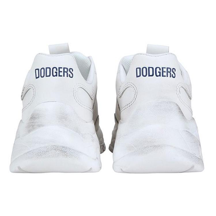 New MLB Big Ball Chunky LA Dodgers Slip Resistant, Abrasion Resistant, Lightweight Low Top Chunky Sneakers Women's White 32SHC7011-07W