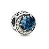 925 Silver Football Flower Ice Snow Round Beads Charm for Pendant Bracelet Necklace Jewelry Making DIY Gift