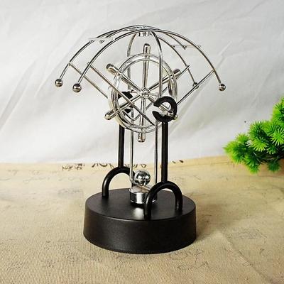 Péndulo de Newton de metal con movimiento perpetuo, decoración de escritorio, paracaídas, movimiento perpetuo, instrumento científico creativo, manualidades para el hogar