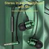Metall-In-Ear-Gaming-Headset mit Bassmikrofon, Lautstärke einstellbar, 3,5-mm-Stecker, Stereo-Kopfhörer mit Kabel, universell für Computer und Mobiltelefone