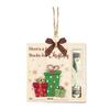 1/6Pcs Christmas Wallet Pendant Snowman Xmas Tree Gift Box Deer Pattern Pendant Striking Atmosphere