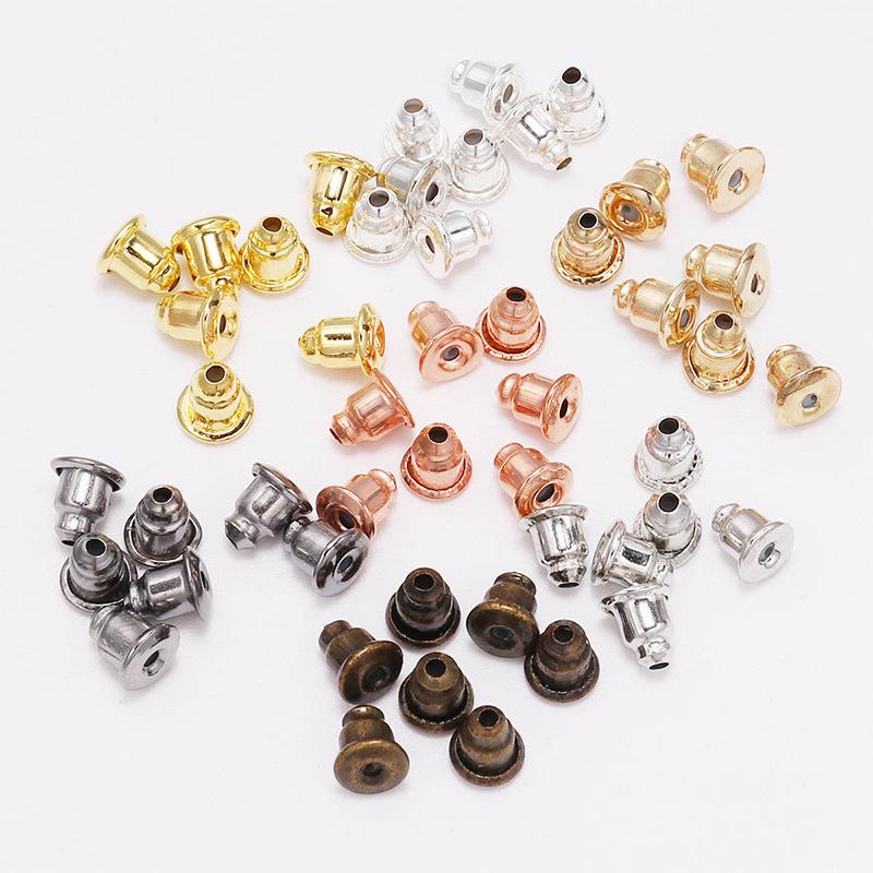 DIY Jewelry Accessories: Iron Ear Studs, Earrings, Ear Clasps, Bullet Ear Plugs, Leather Ear Caps, Cross-Border Collection
