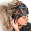 Hairband Running Fitness Thin Hair Women African Boho Wide Knotted Stripe Black Stylish Head Wraps Pinches Para El Pelo Mujer