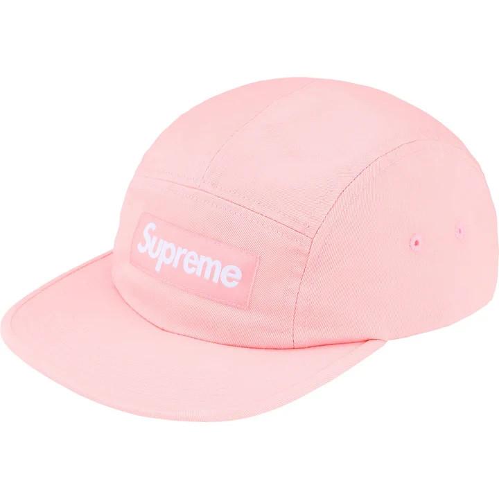 Supreme Washed Chino Twill Camp Cap (25FW) Pink One-Size