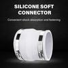 Round To Oval Duct Connector with Steel Drive Clamp for Recessed Dryer Exhaust Tube Vent Ventilation Hose Connector
