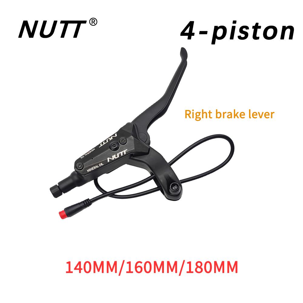 בלמי דיסק הידראוליים NUTT לאופניים/קורקינטים חשמליים אפשרויות 4 בוכנות/2 בוכנות במידות 140/160/180 - בלמי אופניים
