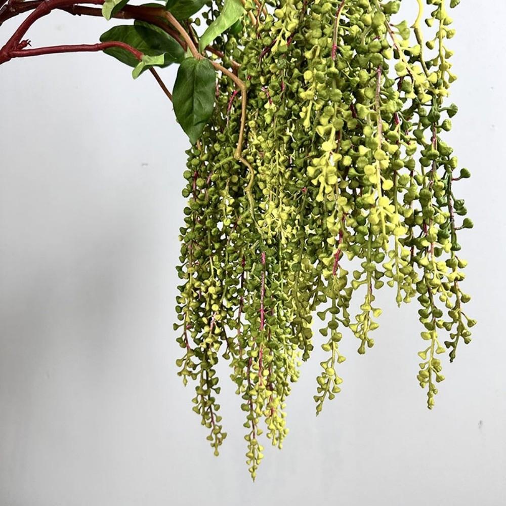 Simulation Artificial Faux Plants Soft Rubber Fake String Greenery Plant  Living Room Ornaments