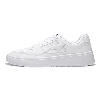 Li Ning Yue Lin 1.0 Casual Veelzijdige Sneakers met Dikke Zool Lichtgewicht Ademend Lage Top Skate Schoenen Kinder sneakers Wit AGCV492-2