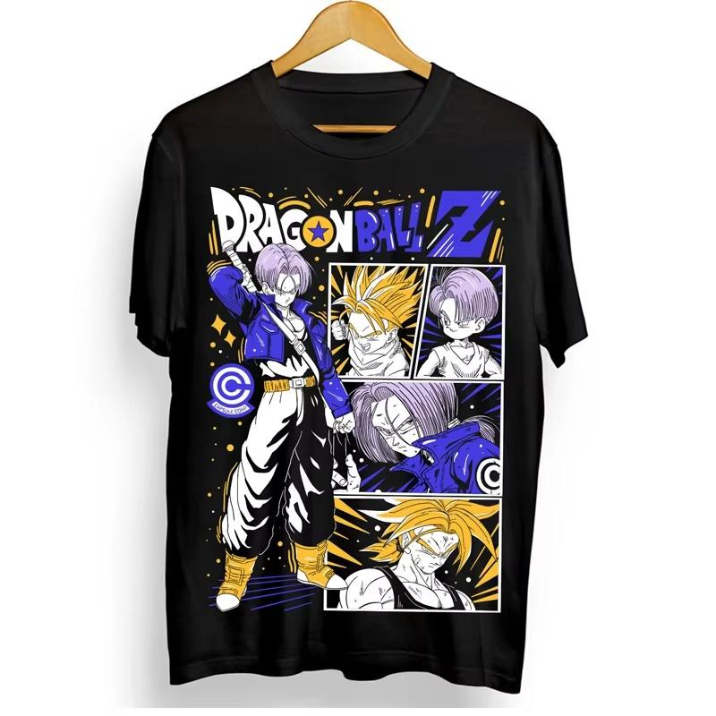 2026 Dragon Ball Z Boys and Girls Son Goku T-shirt, Vegeta Cotton Clothing, Funny Short Sleeve Round Neck T-shirt