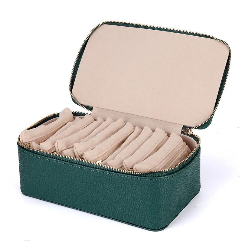 Travelling Jewelry Box Modern Luxury Portable Creative Small Pouch Bag Necklace Organizer Trinkets Storage Boxes Jewelry Display Ornaments Bags Gift
