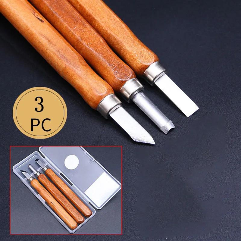 

Professional Wood Carving Chisel Set with Carbon Steel Wood Carving Tools, Suitable for Carving Carpenters and Beginners 3pcs