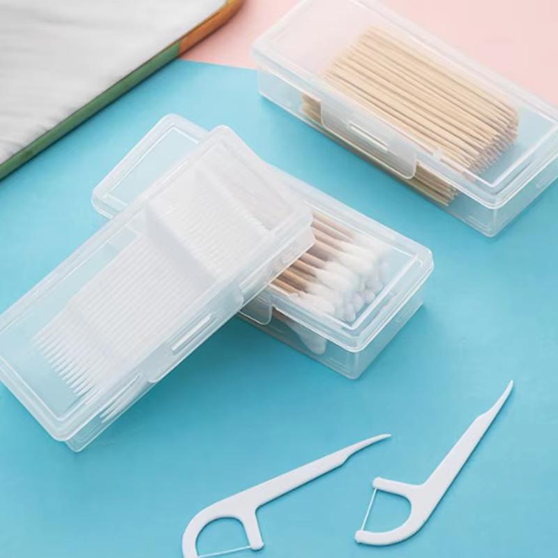 Boîte à médicaments de voyage Portable, porte-coton-tige, boîte à bijoux en fil dentaire