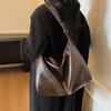 Solid Color Commuter Large Capacity Shoulder Bag Women's Crossbody Bag Underarm Bag