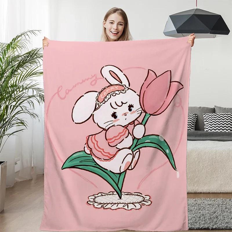 Fleece Blanket Sofa M-Mikkos Cute Warm Knee Bed Camping Custom Nap Fluffy Soft Blankets for Winter King Size Microfiber Bedding