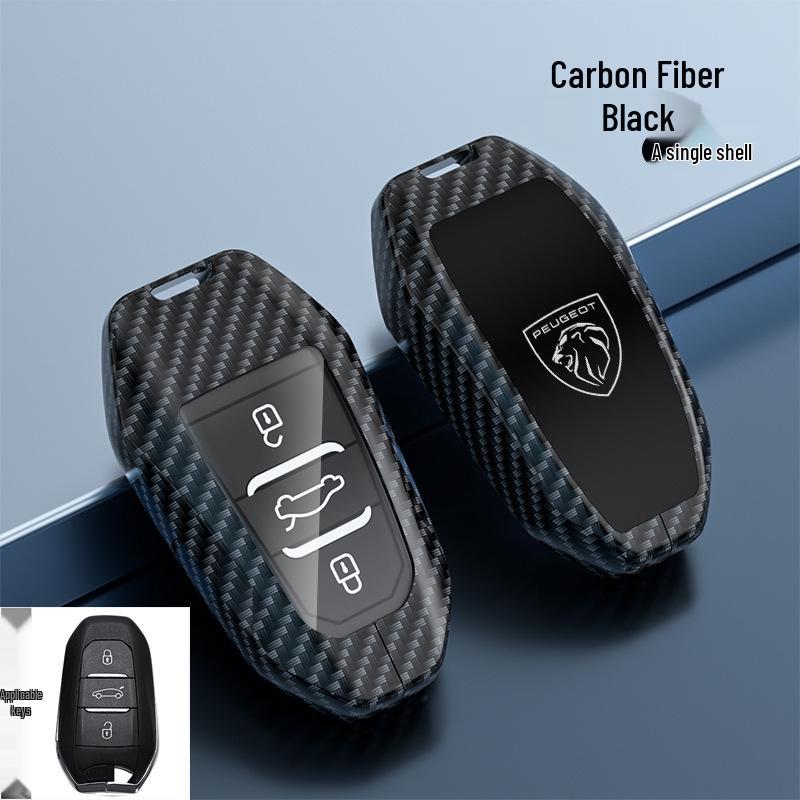 Peugeot Key Case for Models: 5008, 4008, 3008, 2008, 408, 508L, E2008, 308S - Car Key Shell with Logo Buckle