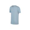 Nike Dri-Fit Bedrucktes Trainings-T-Shirt mit Rundhalsausschnitt und kurzen Ärmeln für Kinder, Oberteile, Blau DV3190-425