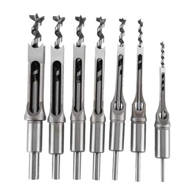Square Hole Mortise Chisels Drill Bit Tools Tools HSS Mortising Chisels Set for Drill Press Attachments Carpenter