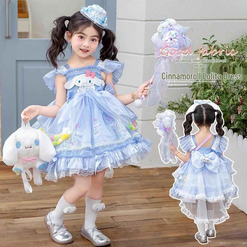 2025 Summer Jade Cinnamon Lolita Princess Puff Dress for Girls