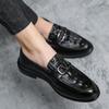 Leather Shoes Autumn Dress Casual Soft Sole Inner Height Increase Hair Stylist British Pointed Head Winter Velvet