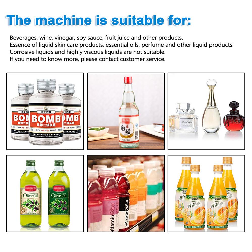 ZONESUN ZS-YTDP6 6 Nozzles Diaphragm Pump Liquid Filling Machine For Perfume Water Juice