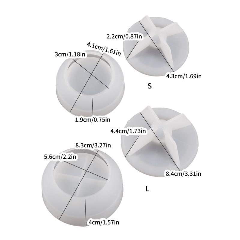 Stampo in Resina Epossidica Stampi Scatola Portagioie a Forma Rotonda Contenitori di Stoccaggio Stampo Materiale Silicone Regalo per Amante dell'Artigianato Fai da Te