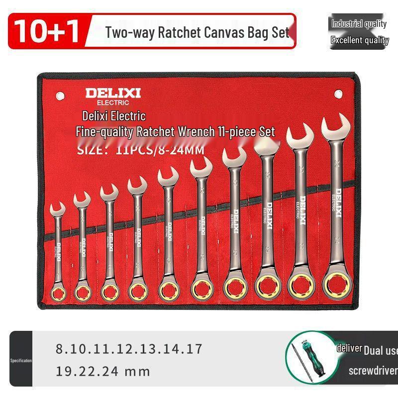 72-Teeth Dual-Purpose Swivel Head Ratchet Wrench - Ideal for Quick Automotive Repairs