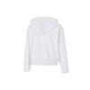 Nike Embroidered Logo Short Hoodie With Kangaroo Pocket Women Hoodie White DA6484-051