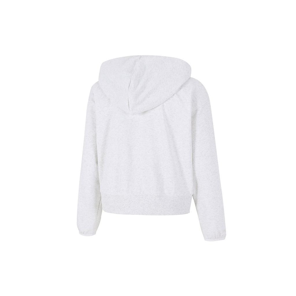 Nike Embroidered Logo Short Hoodie With Kangaroo Pocket Women Hoodie White DA6484-051