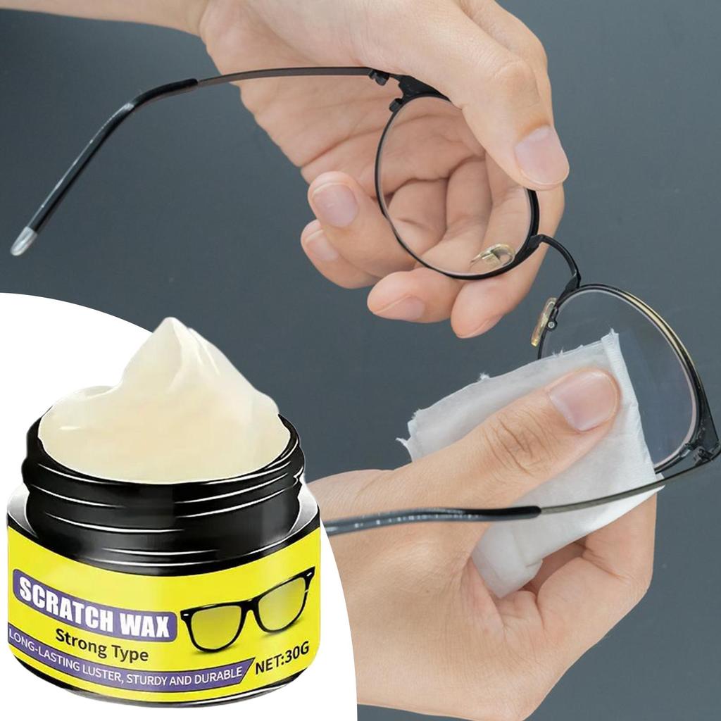 Fast-Acting Glasses Scratch Repair Cream Instant Scratch Remover for Eyeglasses Car Headlights Windshields Phone Screens