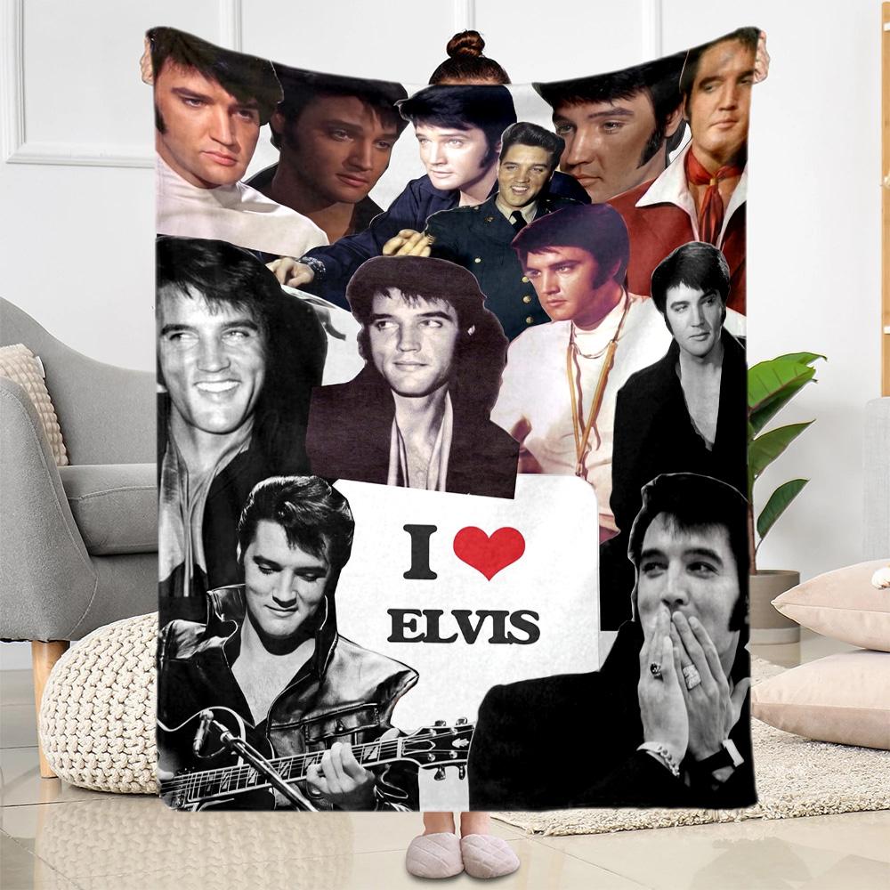 Elvis Presley Performance Blanket Durable Comfort Perfect for Sofa Livingroom Office for All Occasions Modern Birthday Christmas Gift Blanket