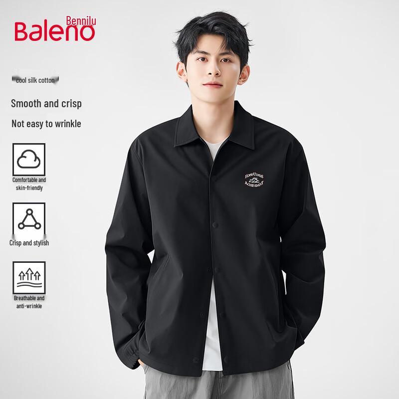 Baleno Men's 2025 Loose Fit Letter Lapel Jacket