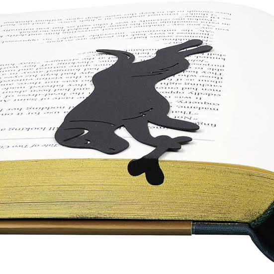 Metal Cat Bookmark Set Lightweight Iron Page Holders with Black Cat Design Non-Slip Bookmarks Gift for Book Lovers And Cat Enthusiasts