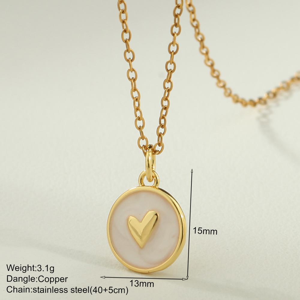 Böhmische Emaille Mond Stern Halskette für Frauen Niedliche Muschel Herz Kragen Edelstahl Lange Kette Choker Sommer Strand Zirkon