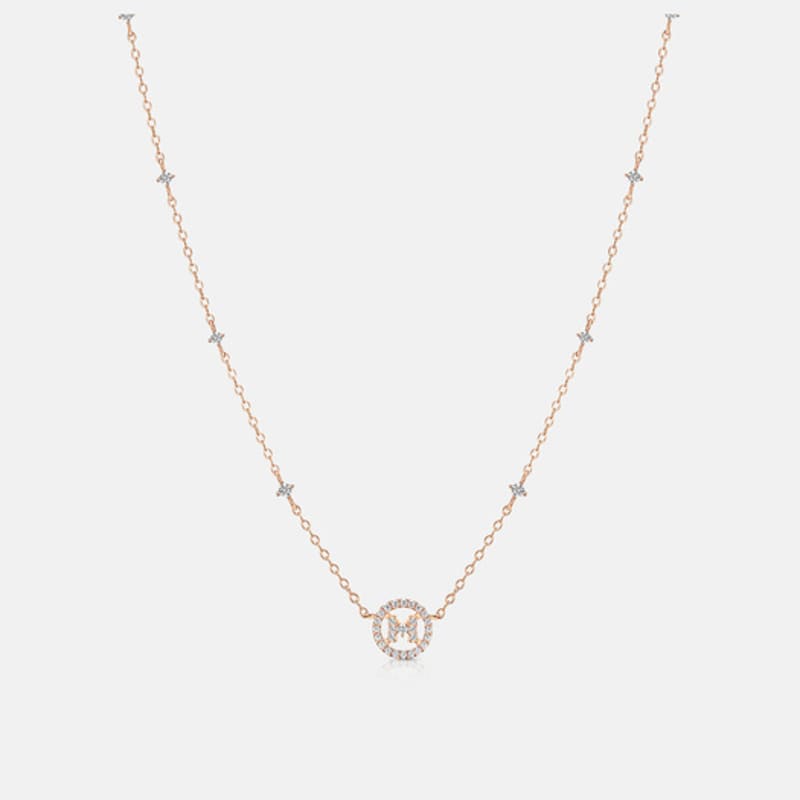 

METROCITY JEWELRY M Basic Sterling Silver Rose Necklace A253SN1474RPH 42cm