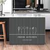 Self-Adhesive Kitchen Short Curtain Dustproof Wardrobe Cover High Quality Printed Curtain
