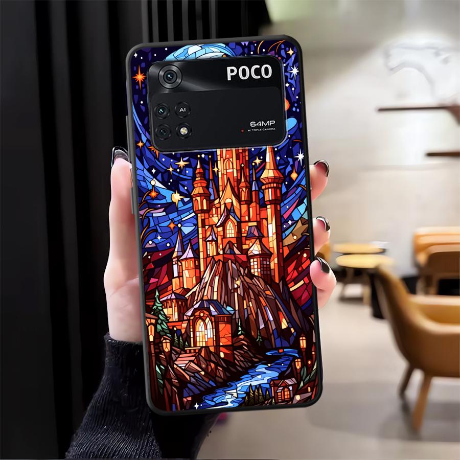 

Стеклянная Архитектура Чехол для Телефона для Xiaomi Poco F8 M5 F1 C50 M3 M4 M7 C61 X3 X4 X5 X7 Pro C71 F3 C75 Poco M3 Pro 5G