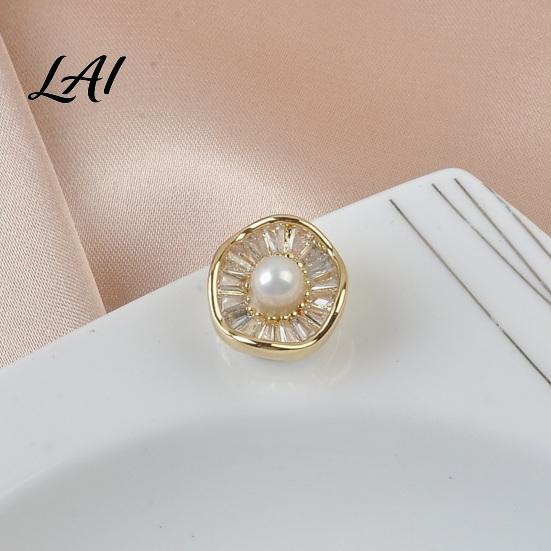 No Damage Scarf Button Faux Pearl Magnetic Pin Sew Safety Secure Pin for Shirts Sweater Reusable Clothing Decorative Brooch Anti Exposure Buttons